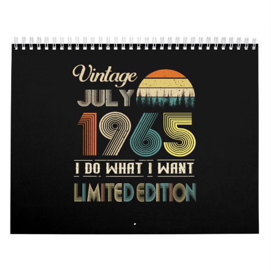 juli 1965 Wat ik wil Limited Edition Kalender (Hoes)