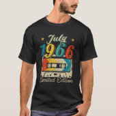  juli 1966 55e Man van het Cassettebandje van de v T-shirt (Voorkant)