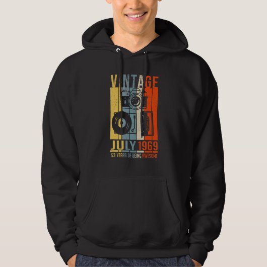 Juli 1969 53 jaar Geweldige Hoodie (Voorkant)