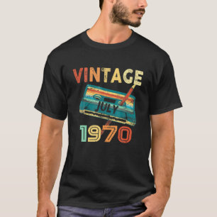 juli 1970 Music Cassette51st Birthday Gift T-shirt