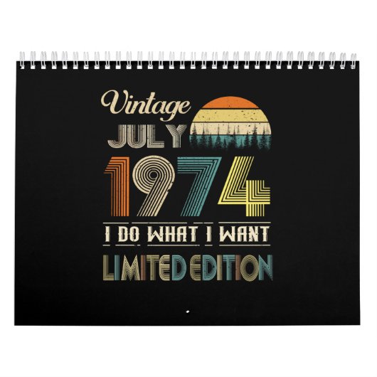  juli 1974 Wat ik wil Limited Edition Kalender (Hoes)