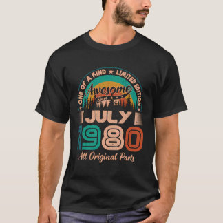 Juli 1980 Geweldige sinds juli 1980 T-shirt