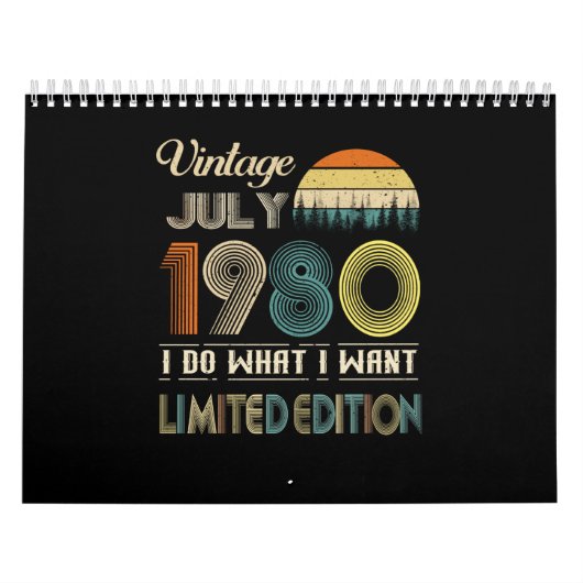  juli 1980 Wat ik wil beperkte uitgave Kalender (Hoes)