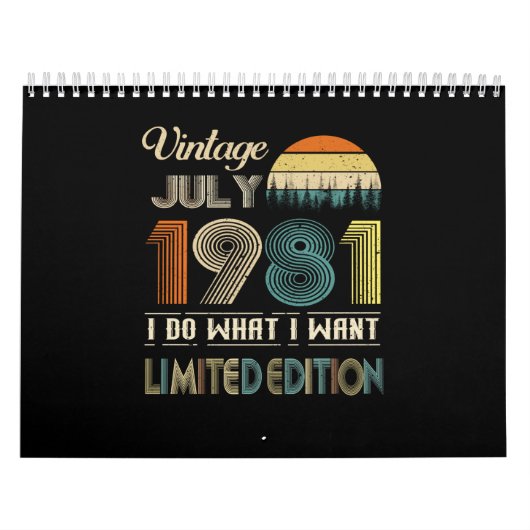  juli 1981 Wat ik wil Limited Edition Kalender (Hoes)