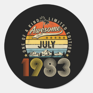 Juli 1983 40th 40 ronde sticker