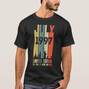 juli 1997 26 oktober 26 jaar oud 1997, geboortedag t-shirt