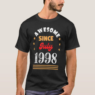 Juli 1998 Geboortedatum Geweldige sinds 1998 juli T-shirt