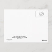 juli 2007 Indische schildpad, Oklahoma Briefkaart (Achterkant)