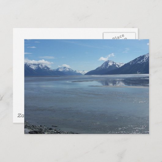 Juli 2008 Buiten Girdwood Alaska Cook Inlet Briefkaart (Voorkant / Achterkant)