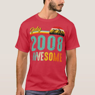 Juli 2008 Verjaardagscadeau Shirt Vintage Juli 200