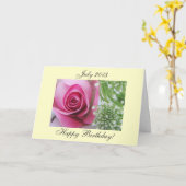 Juli 2013 Verjaardag Kaart (Gele Bloem)