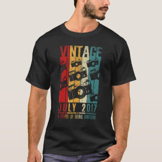 Juli 2017 5 jaar oud 2017 Birthday Retro T-shirt
