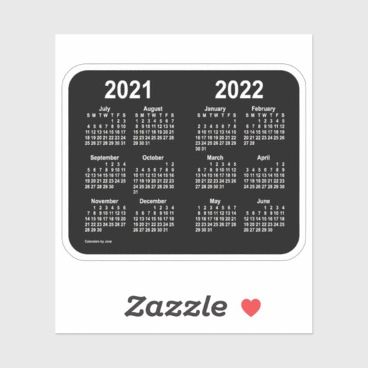 Juli 2021 Thru Juni 2022 Schoolkalender door Janz Sticker (Vel)