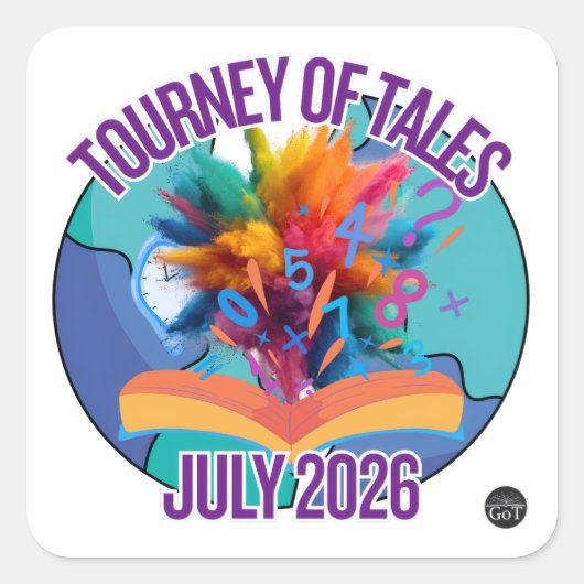 Juli 2026 Tourney of Tales Sticker (Voorkant)