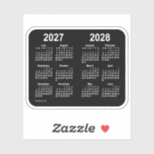 Juli 2027 - juni 2028 Schooljaar kalender van Janz Sticker (Vel)
