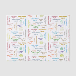 Juli, 25-jarig Weefselpapier Tissuepapier