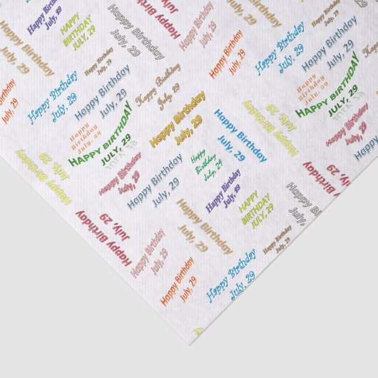 Juli, 29-jarig Weefselpapier Tissuepapier (Detail)