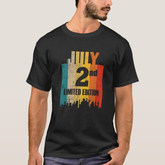 Juli 2 Beperkte Uitgave 2 de Tweede Dag Maand 7 Re T-shirt (Voorkant)