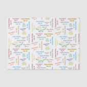 Juli, 30 Birthday Weefboek Tissuepapier (Voorkant)