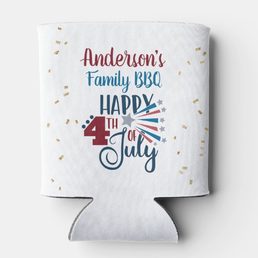 Juli 4 Familie Picknick Backyard BBQ Blikjeskoeler (Achterkant)