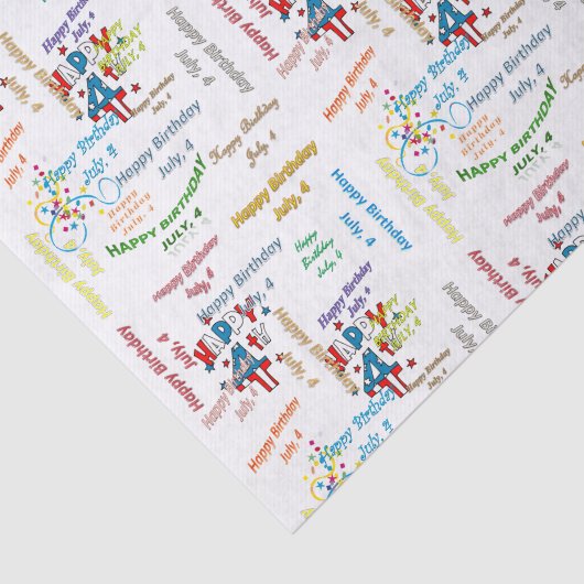 Juli, 4 Maandag Weefselpapier Tissuepapier (Detail)