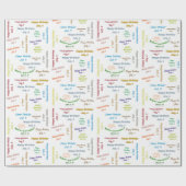 Juli, 4 Vervaldag Gift Wrapping Paper Cadeaupapier (Vlak)