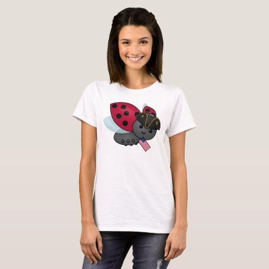 Juli 4de Minuteman Ladybug T-Shirt (Voorkant volledig)