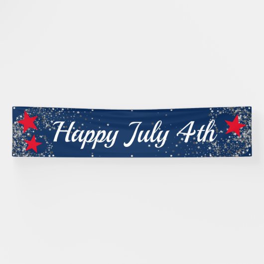 Juli 4e Binnenshuis Aangepaste Banner (Horizontaal)