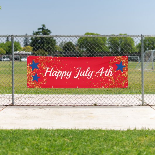 Juli 4e Binnenshuis Aangepaste Banner (Insitu)