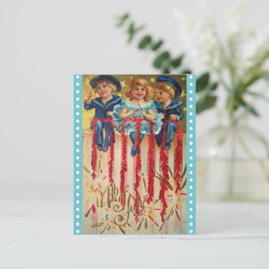  juli 4e Briefkaart (Staand voorkant)