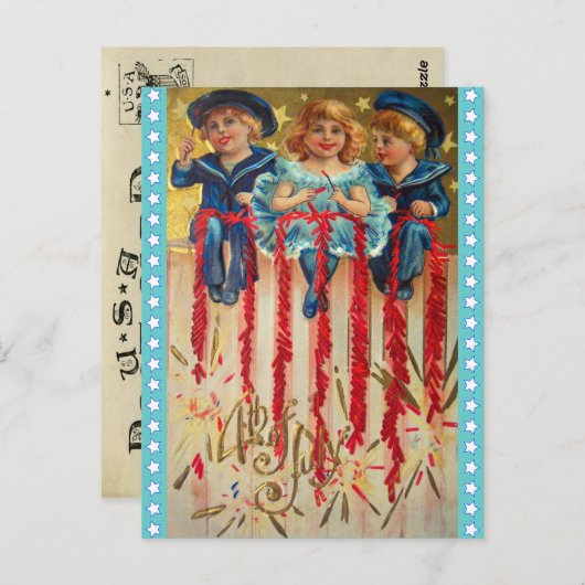  juli 4e Briefkaart (Voorkant / Achterkant)