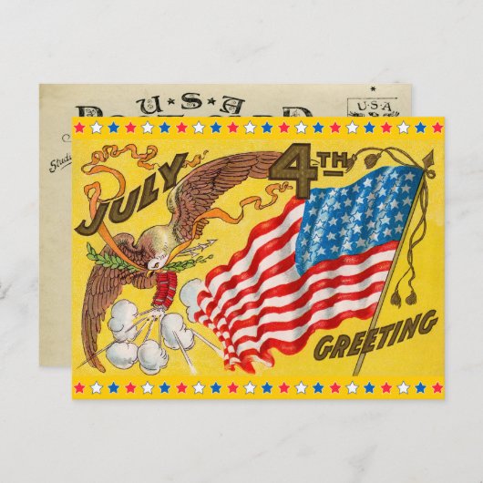  juli 4e Briefkaart (Voorkant / Achterkant)