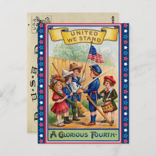  juli 4e Briefkaart (Voorkant / Achterkant)