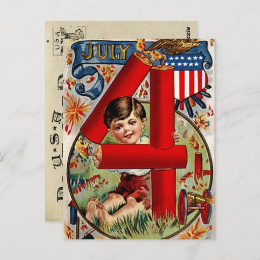  juli 4e Briefkaart (Voorkant / Achterkant)