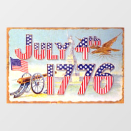  Juli 4E Venster Cling Raamsticker