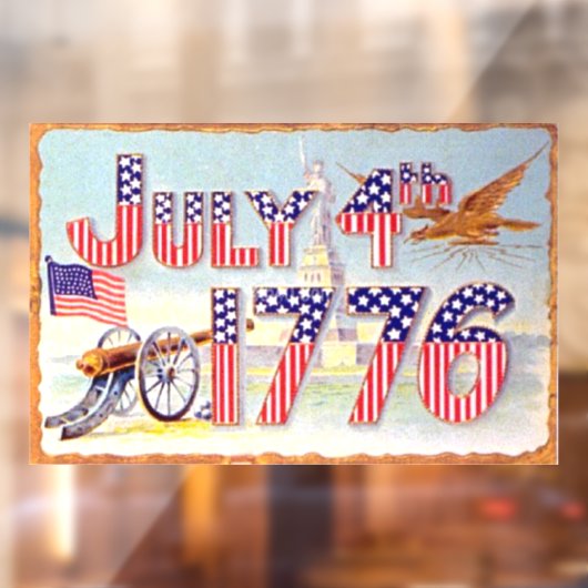  Juli 4E Venster Cling Raamsticker (Vel 2)