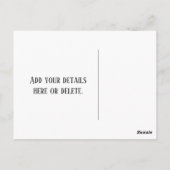  juli 4th Bunting en Stars Briefkaart (Achterkant)