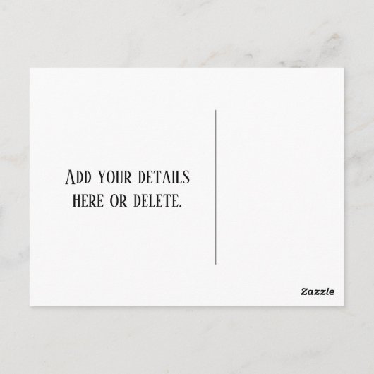  juli 4th Bunting en Stars Briefkaart (Achterkant)