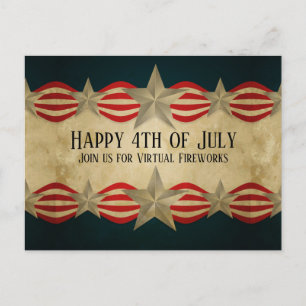  juli 4th Bunting en Stars Briefkaart