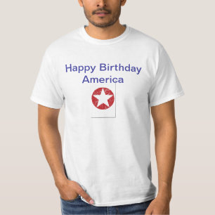 Juli 4th-Happy Birthday AmericA T-shirt