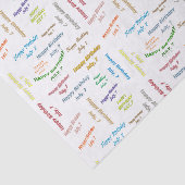 Juli, 7-jarig Weefselpapier Tissuepapier (Detail)