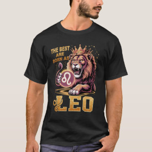 Juli Augustus Verjaardag Leeuw De Beste Kunst Gebo T-shirt