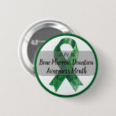 Juli Beenmergdonatie Bewustzijnsmaand Ronde Button 5,7 Cm (Voorkant /achterkant)