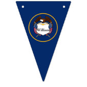 Juli Birthday Partij Personaliseer Naam Vlaggetjes (Eerste vlag)