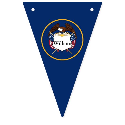 Juli Birthday Partij Personaliseer Naam Vlaggetjes (Eerste vlag)