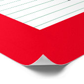 Juli Birthstone Birth Stone Ruby Artwork Poster (Hoek)