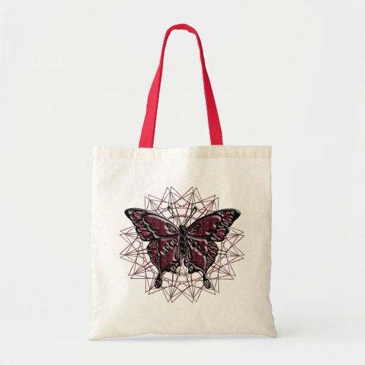 Juli Birthstone Butterfly Tote Bag (Voorkant)
