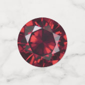 Juli Birthstone Ruby Table Confetti (Kleine voorkant)