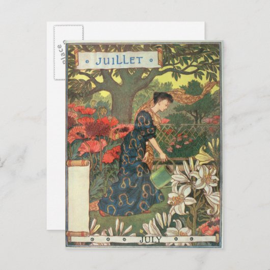 juli briefkaart (Voorkant / Achterkant)