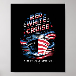 Juli-cruise 2025 4 juli gezinsmatching cruise poster